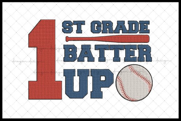1st Grade Batter Up: A Seasonal Embroidery Review