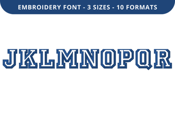 College Outline Font J to R: Etsy Seller Review