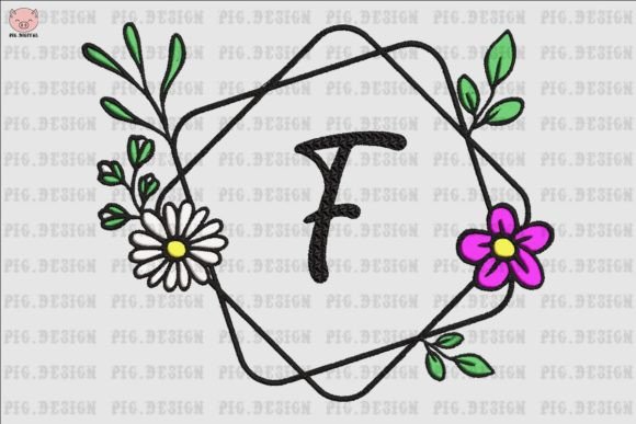 Flower Daisy Font F: An Embroidery Designer Review