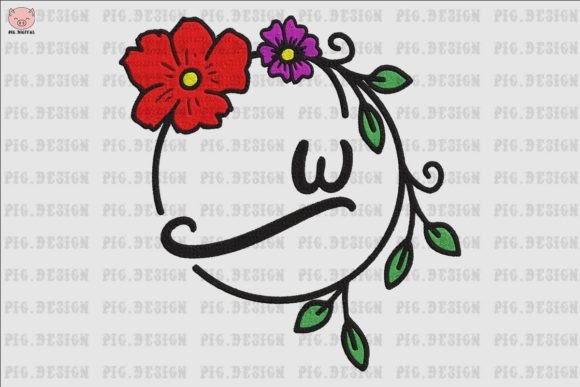Flower Font W: Soft Elegance for Personalized Gifts