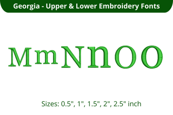Georgia Font MNO: A Holiday Embroidery Review