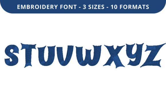 Haunting Sounds Font S to Z: A Stylish Embroidery Choice