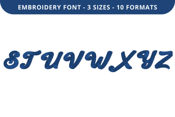 Mantajo Font S to Z: A Stylish Embroidery Choice