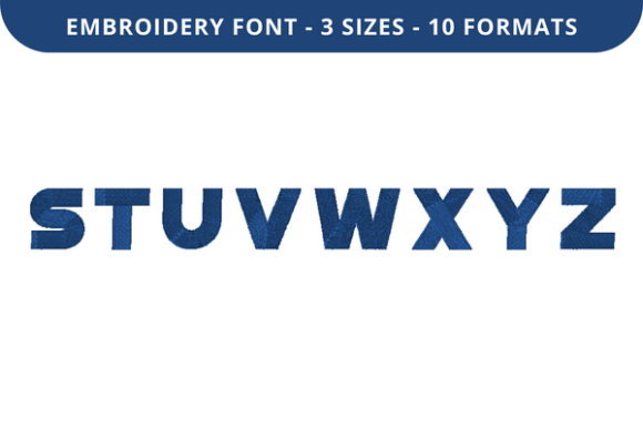Pure Block Font S to Z: A Versatile Embroidery Asset