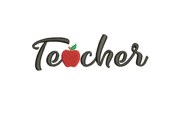 Teacher Day: An Embroidery Design for School Apparel