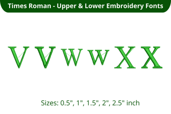 Times Roman Font VWX: A Craft Fair Staple