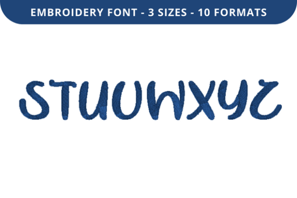 Wish List Kiss Font S to Z: A Stylish Embroidery Choice