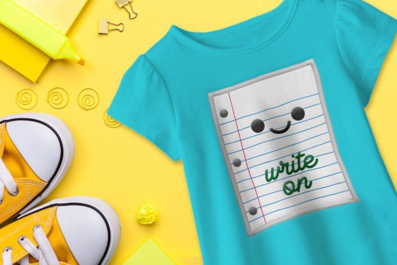 Write on Notebook Paper Applique Design Review